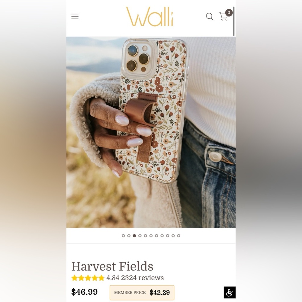 Walli case harvest fields boho floral iPhone 13 Pro Max
